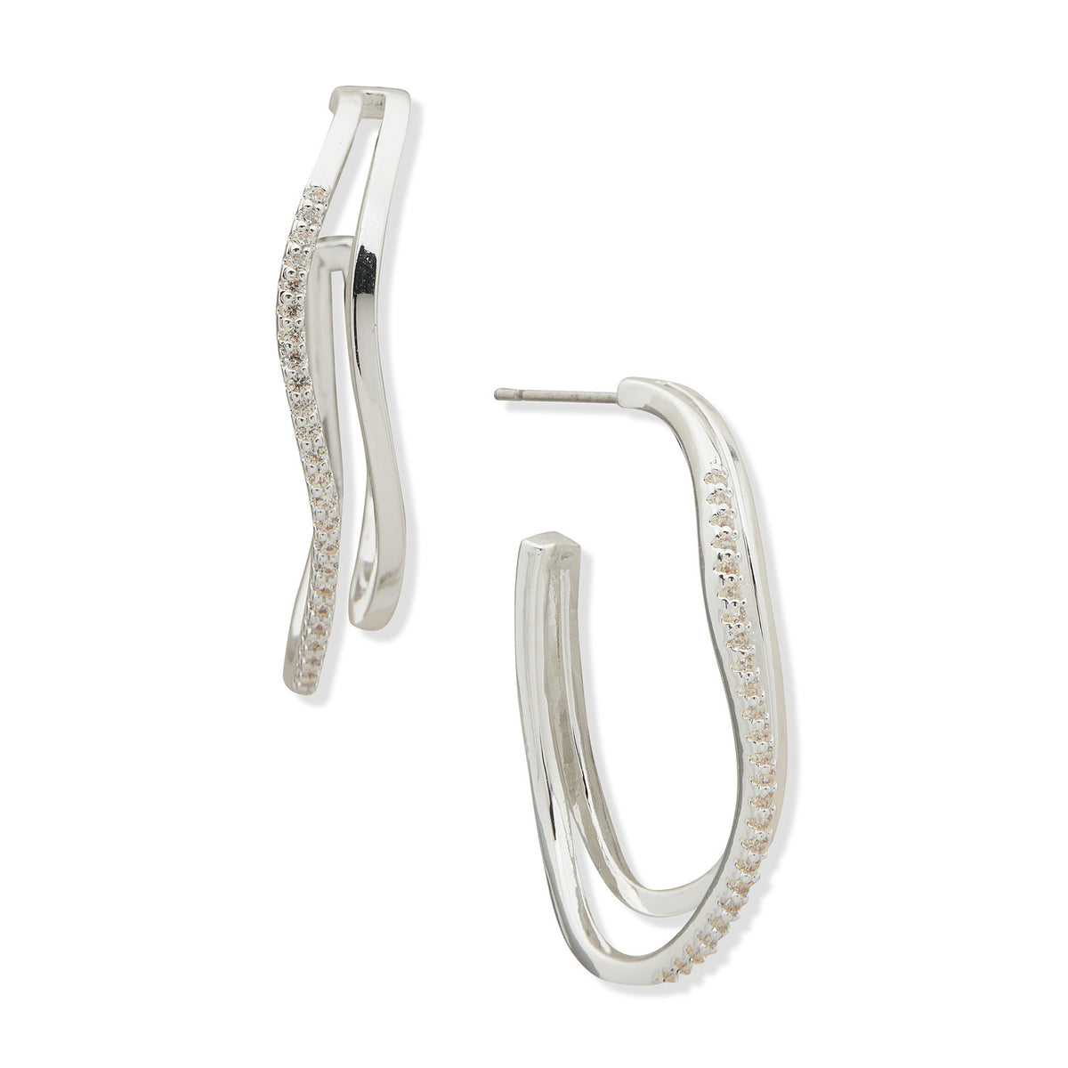 Aros Anne Klein Plateado 01G00910