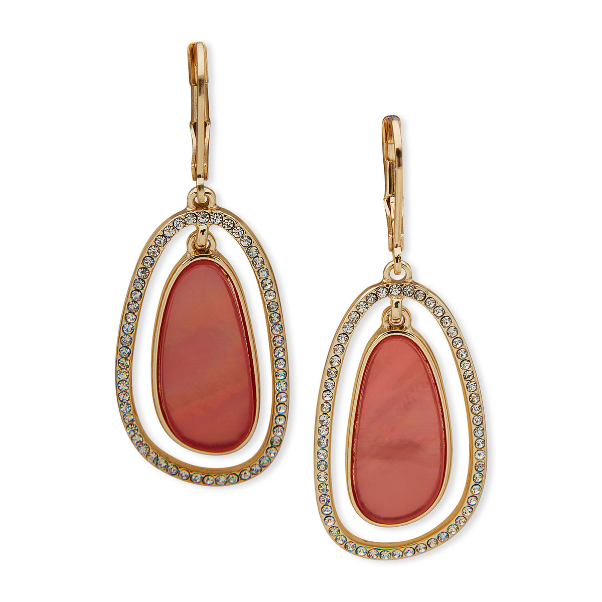 Aros Colgantes Anne Klein Rojo 01G00921