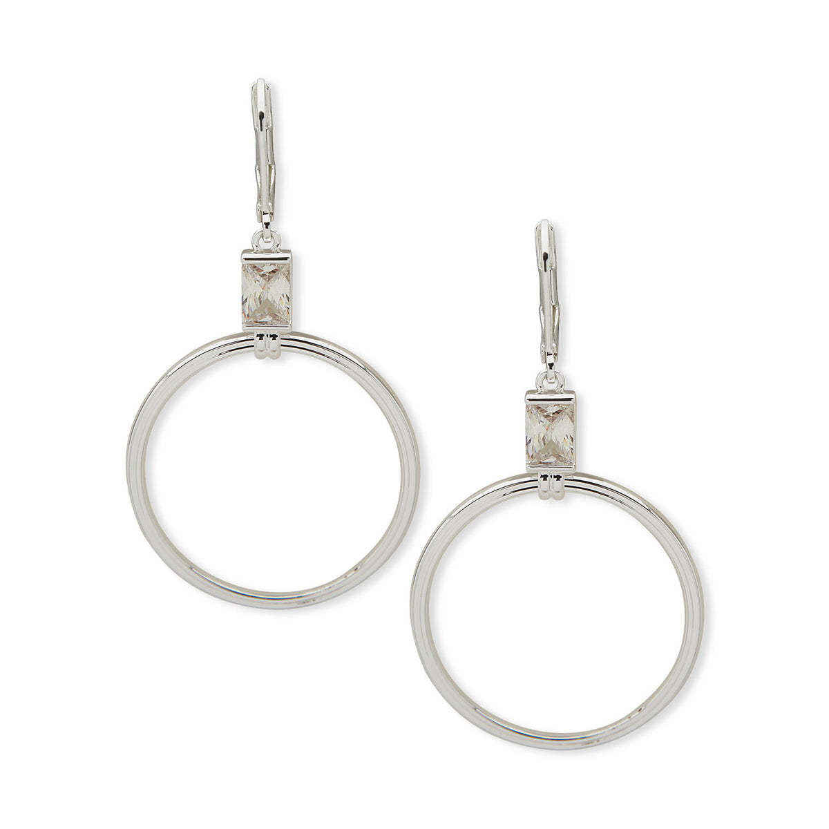 Aros Colgantes Anne Klein Plateado 01G00935