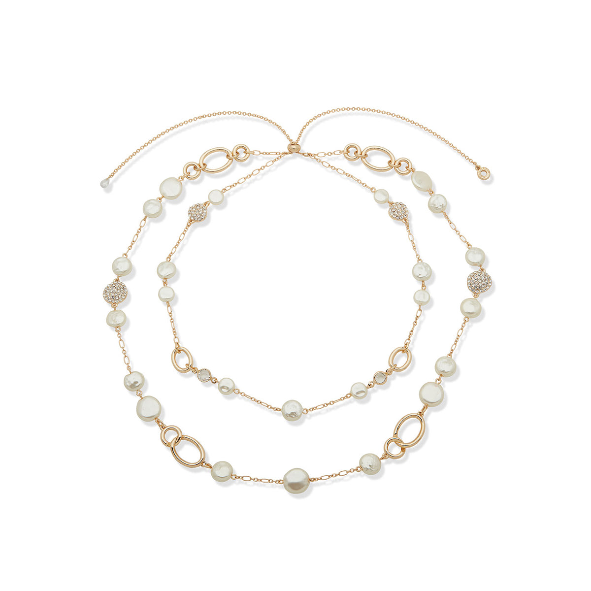 Collar Doble Anne Klein Dorado 01N00490