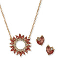 Set Collar + Aros Anne Klein Rojo 01S00225