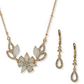 Set Collar + Aros Colgantes Anne Klein Dorado 01S00227