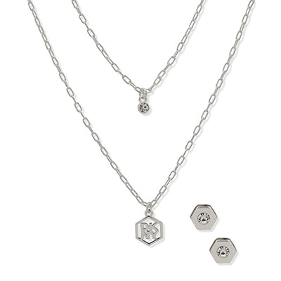 Gift Set Collar + Aros DKNY 04S00106 Plateado