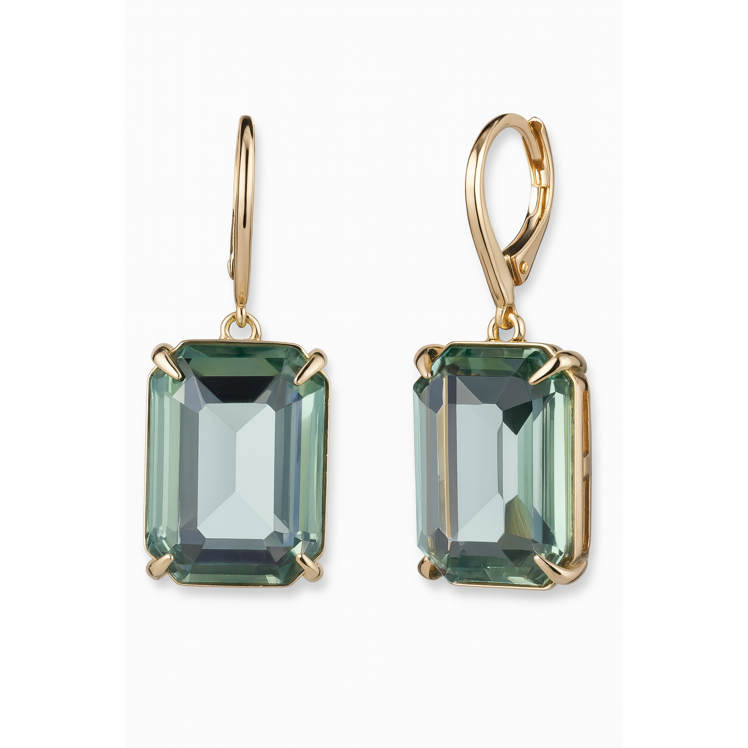 Aros Colgantes Lauren Ralph Lauren - Verde y Dorado