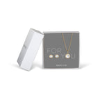 Set Collar + Aros Bering Blanco 427-707-GOLD