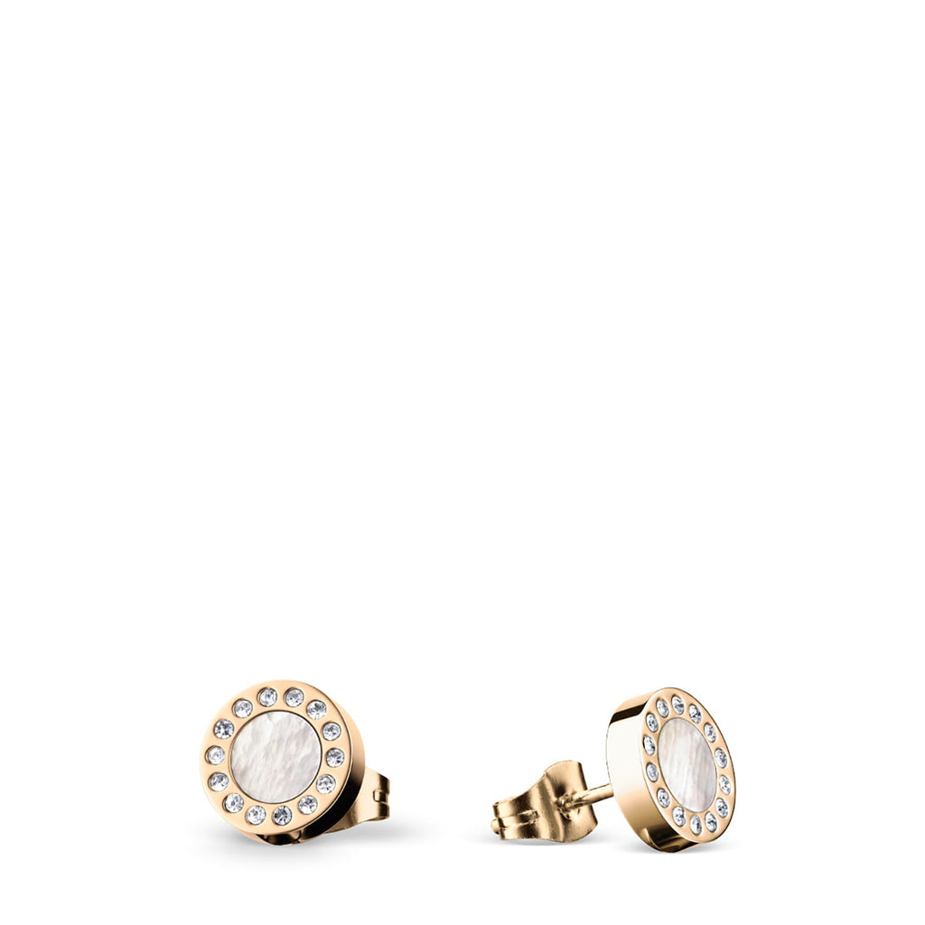 Set Collar + Aros Bering Blanco 427-707-GOLD