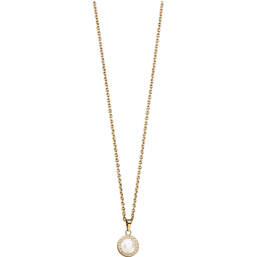 Set Collar + Aros Bering Blanco 427-707-GOLD