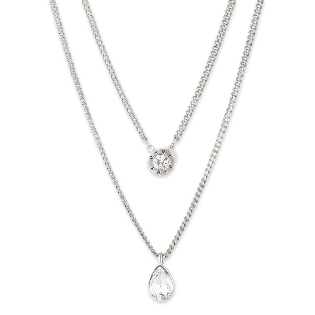 Collar Doble DKNY 60483520 Plateado