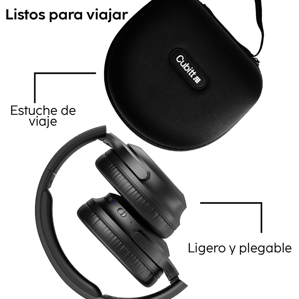 Audífonos Cubitt CTANC-1 Unisex Negro
