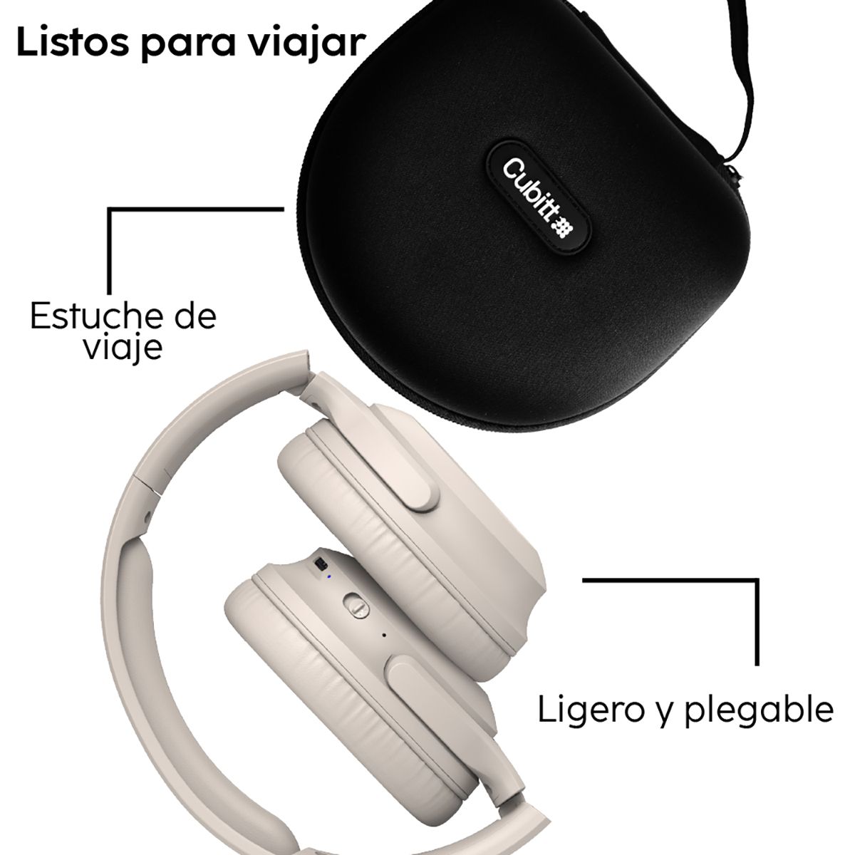 Audífonos Cubitt CTANC-9 Unisex Beige