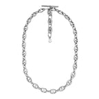 Collar Fossil  JA7242040 Plateado Mujer