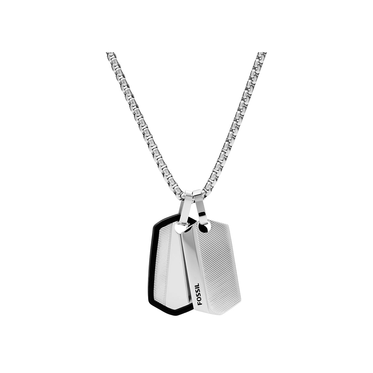 Collar Fossil  JF03996040 Plateado Hombre