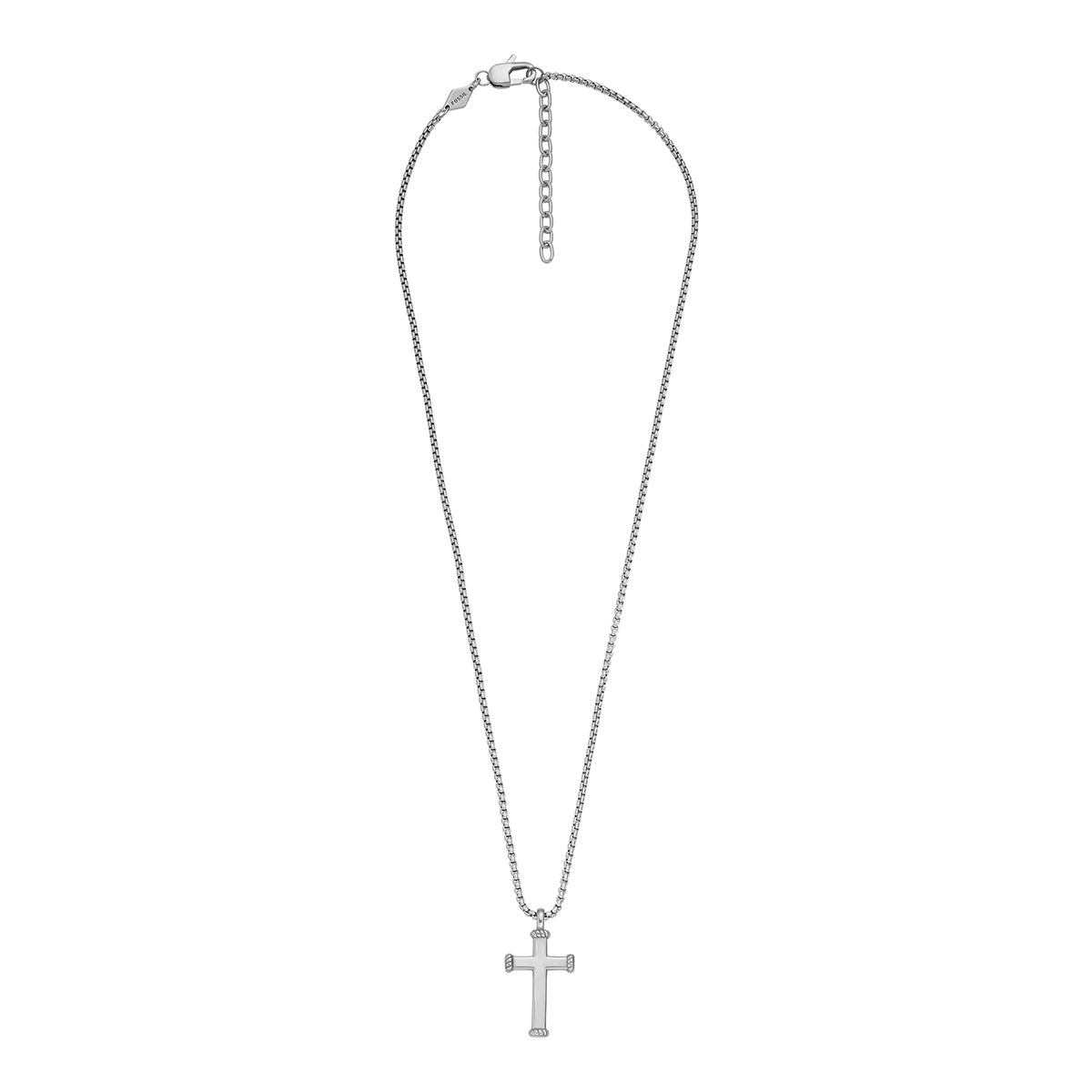 Collar Fossil  JF04401040 Plateado Hombre