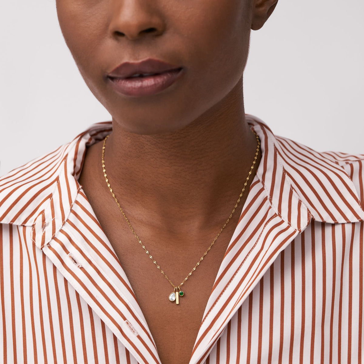 Collar Fossil Dorado JF04588710
