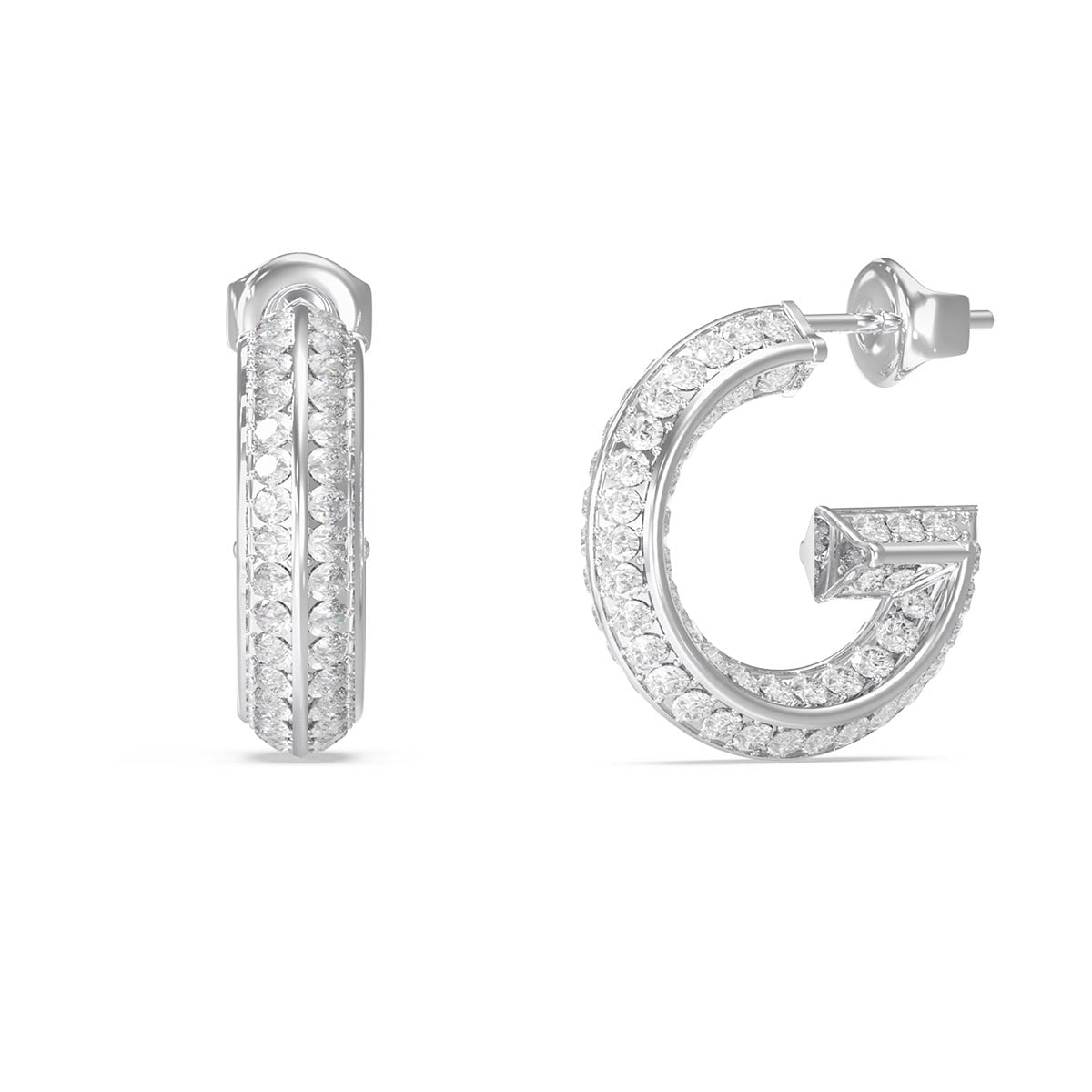 Aros Guess Plateados JUBE05444JWRHT/U