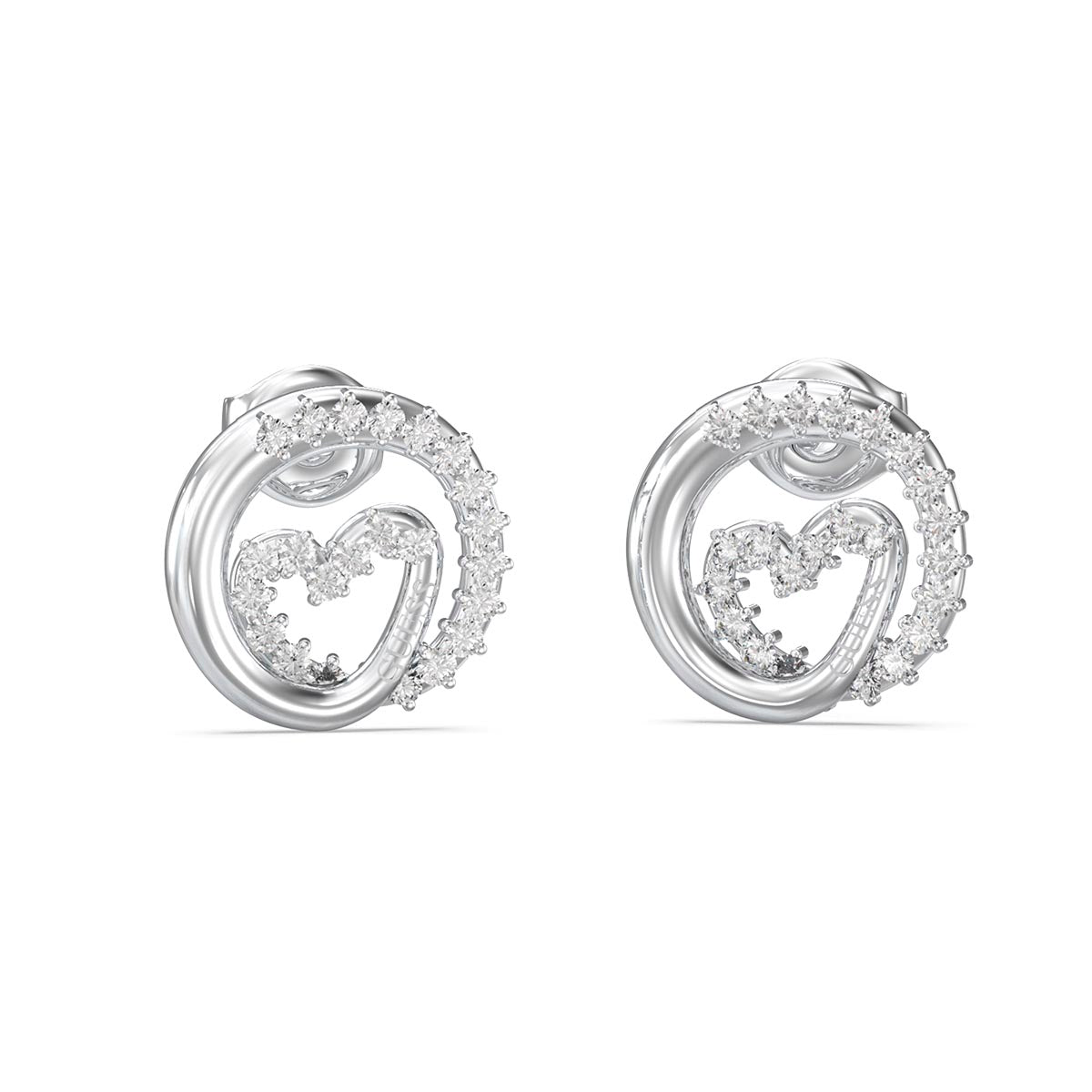 Aros Guess Plateados JUBE05528JWRHT/U