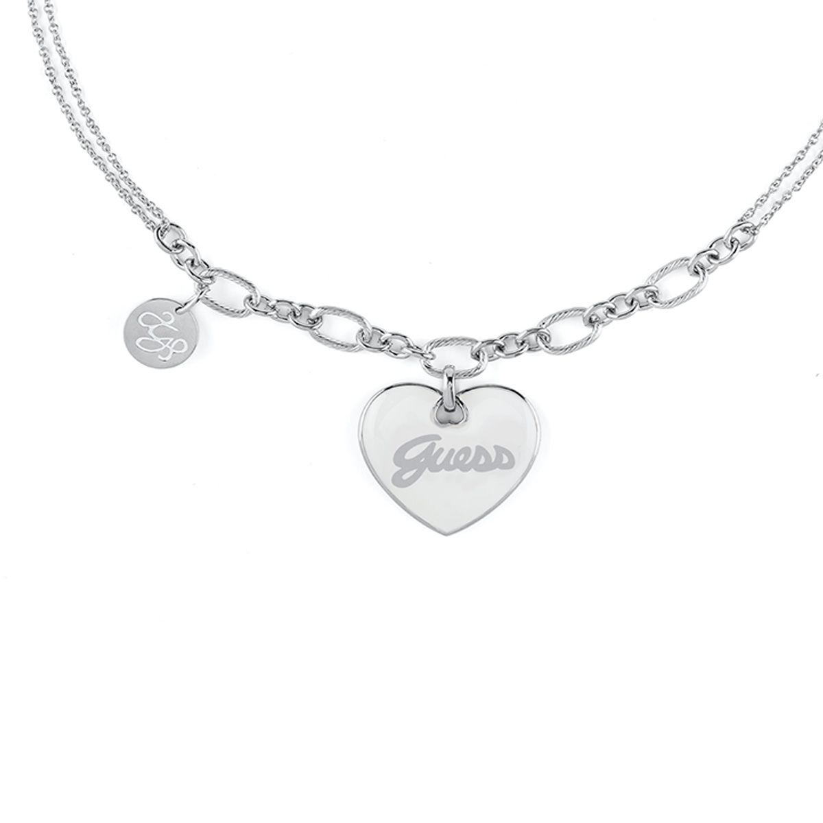 Collar Guess JUBN05148JWRHWHT-U Plateado