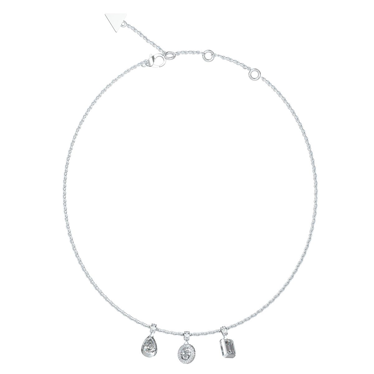 Collar Guess JUBN05240JWRHT-U Plateado