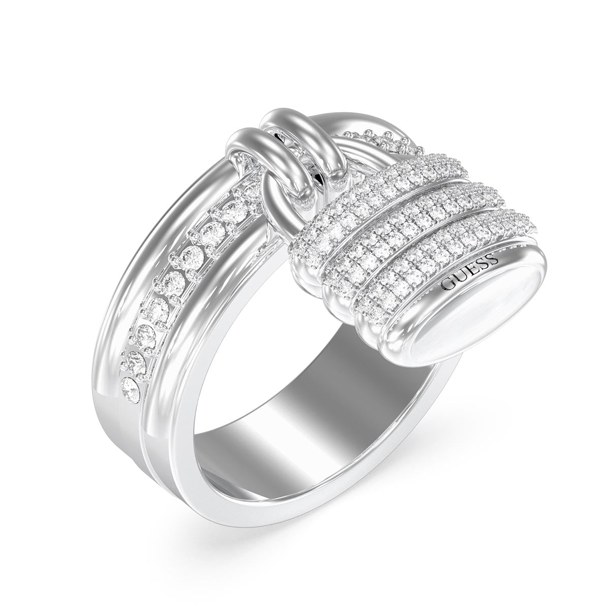 Anillo Guess Plateado JUBR05408JWRH56