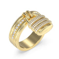 Anillo Guess Dorado JUBR05408JWYG52