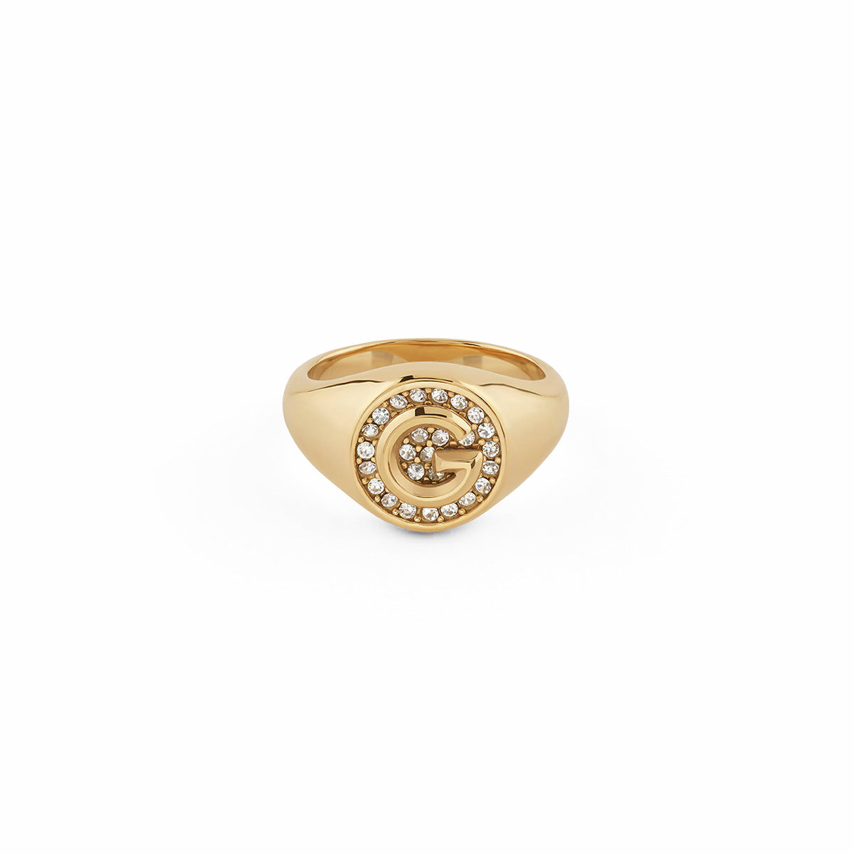 Anillo Guess Dorado JUBR05449JWYG52
