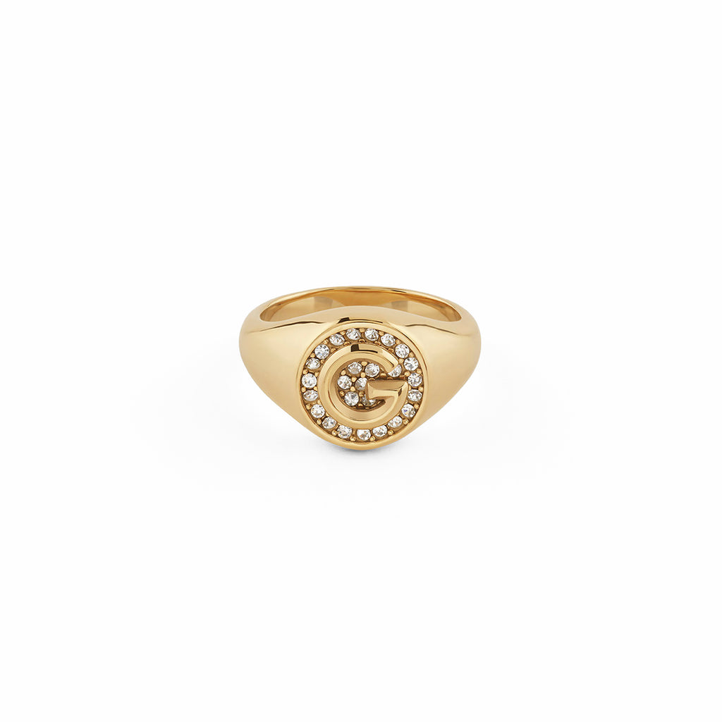 Anillo Guess Dorado JUBR05449JWYG56