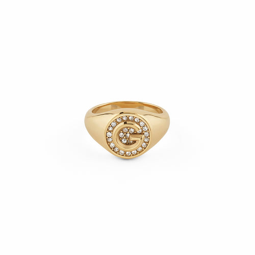 Anillo Guess Dorado JUBR05449JWYG56