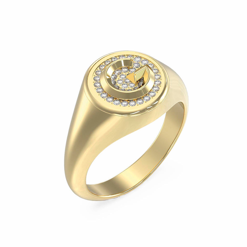 Anillo Guess Dorado JUBR05449JWYG56