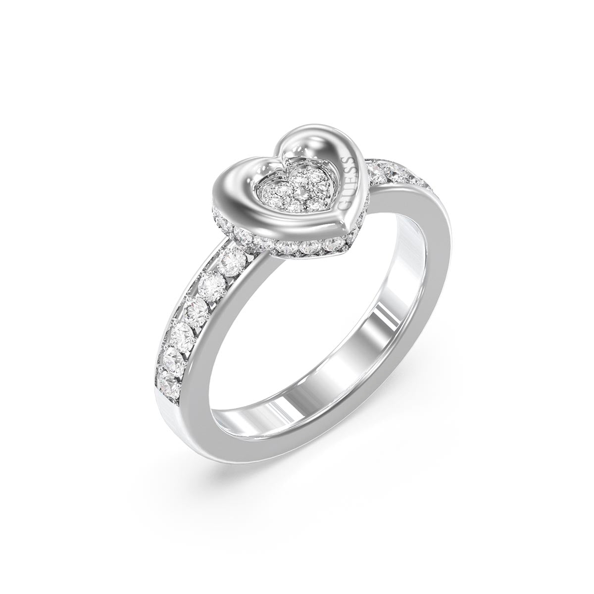 Anillo Guess Plateado JUBR05464JWRH52