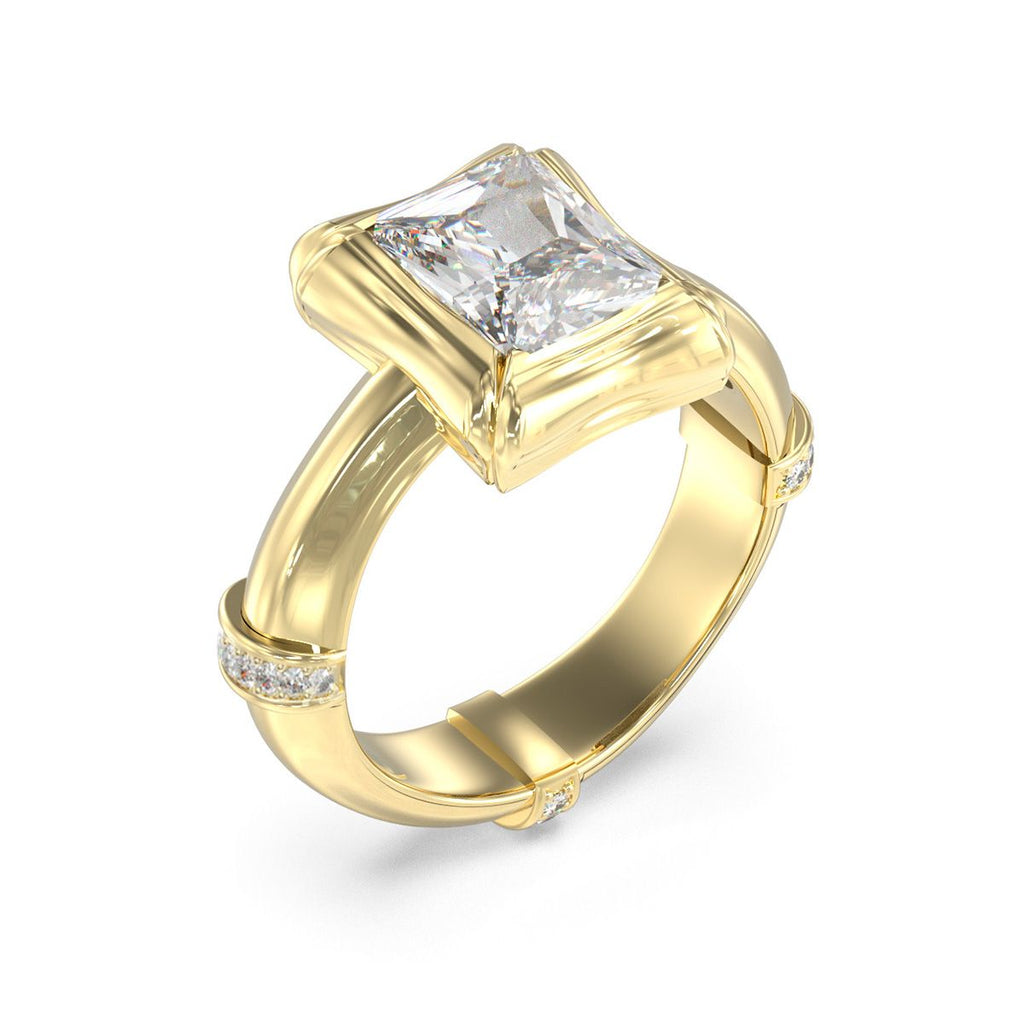 Anillo Guess JUBR05173JWYG54 Dorado