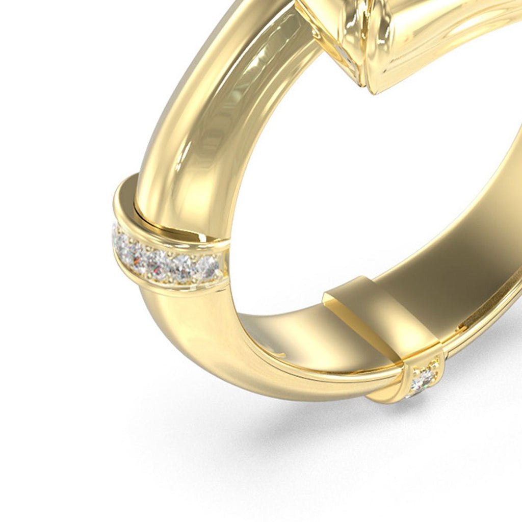 Anillo Guess JUBR05173JWYG54 Dorado