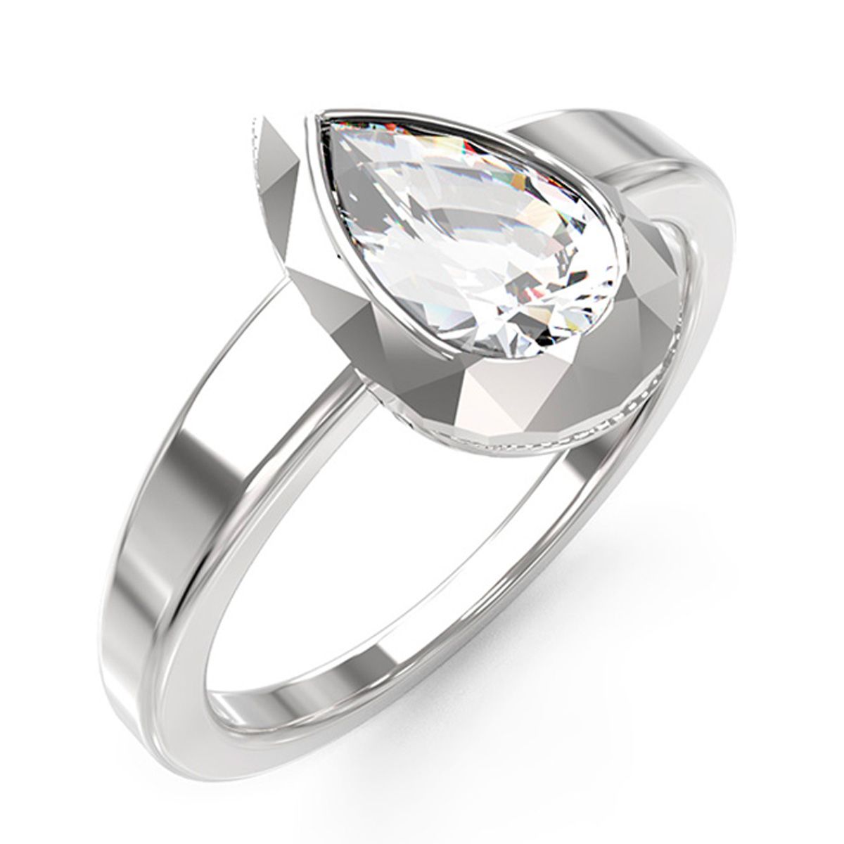 Anillo Guess JUBR05248JWRH54 Plateado