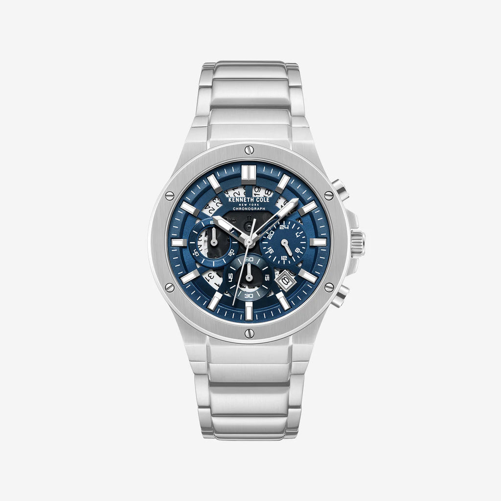 Reloj Cronógrafo Hombre Kenneth Cole New York Plateado KCWGI0058302
