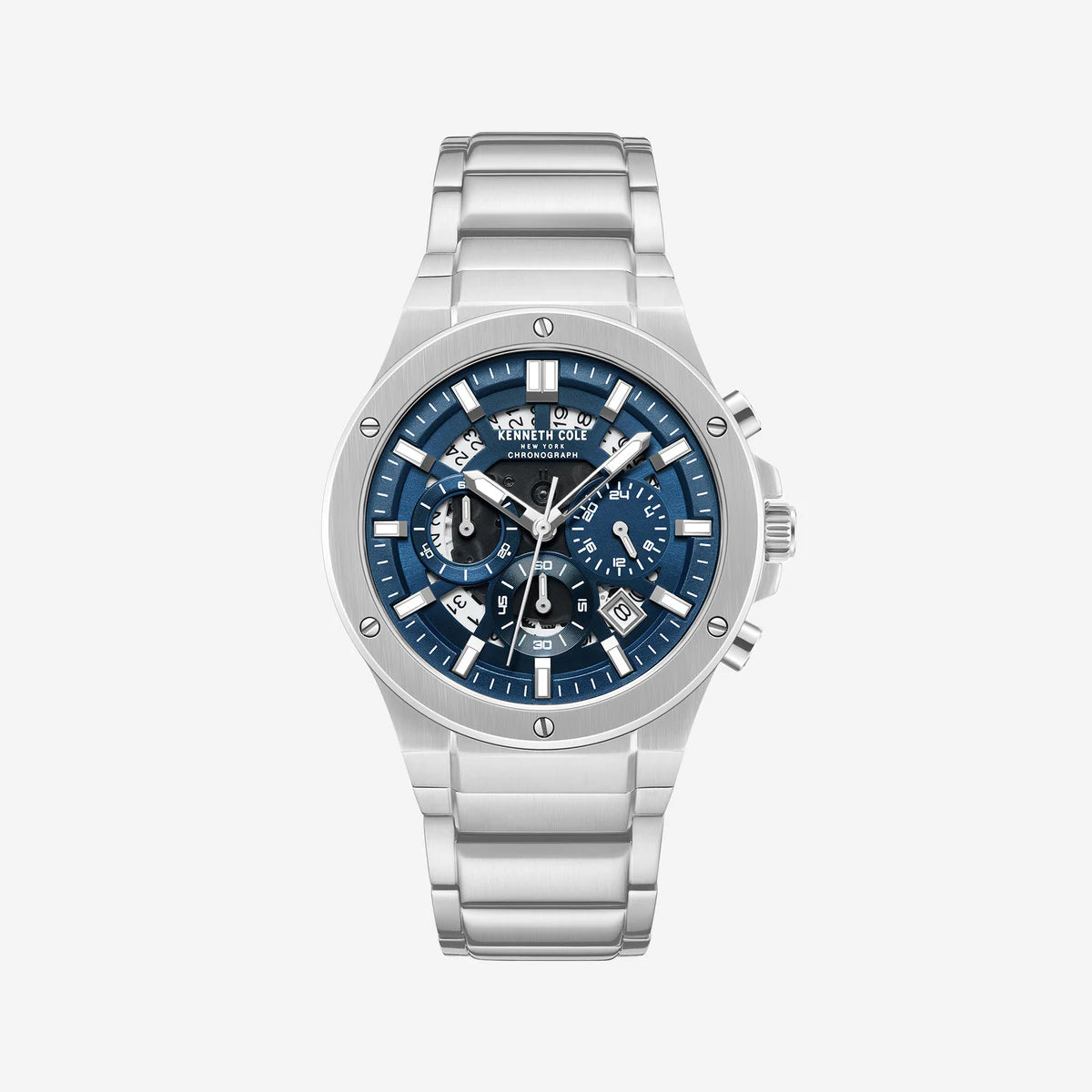 Reloj Cronógrafo Hombre Kenneth Cole New York Plateado KCWGI0058302