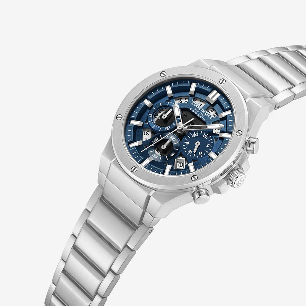 Reloj Cronógrafo Hombre Kenneth Cole New York Plateado KCWGI0058302