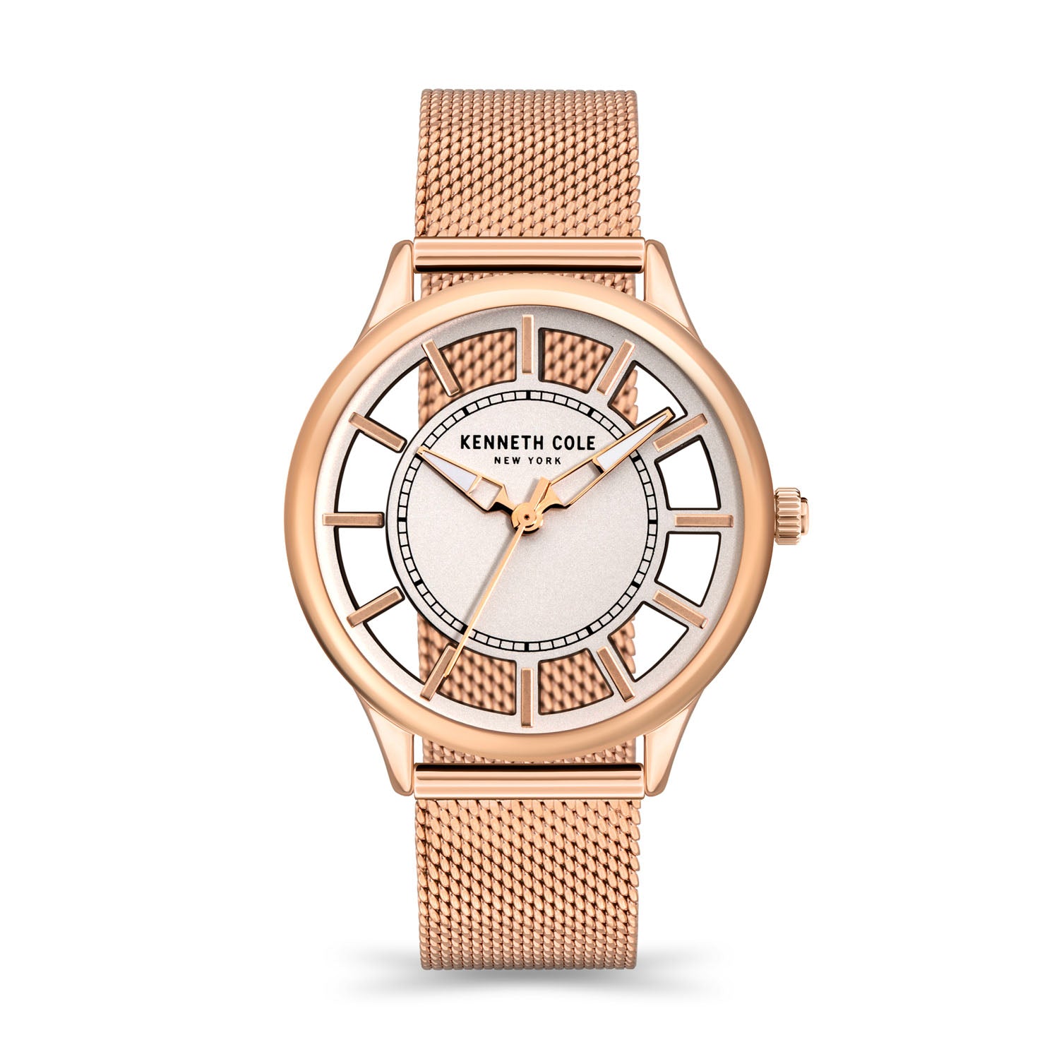 Reloj Análogo Mujer Kenneth Cole New York Oro Rosado KCWLG2176602