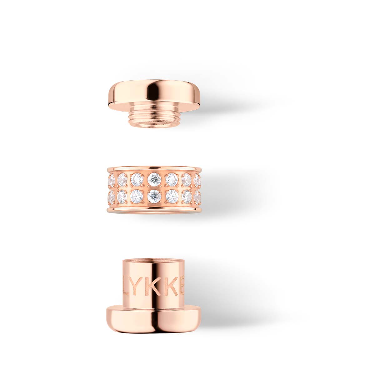 Charm Bering Lykke-3 Plateado