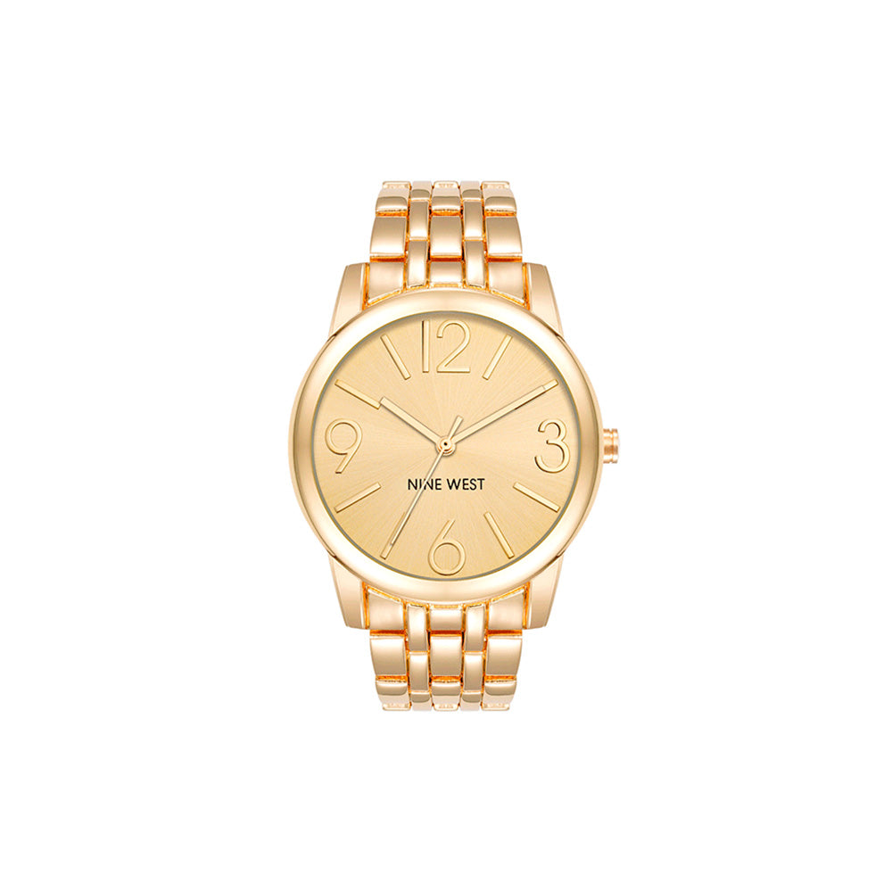 Reloj Análogo Mujer Nine West Dorado NW/1578CHGB