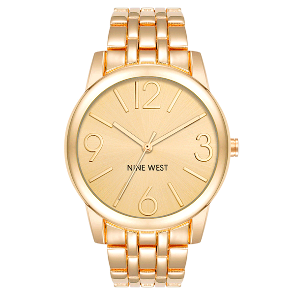Reloj Análogo Mujer Nine West Dorado NW/1578CHGB