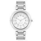 Reloj Análogo Mujer Nine West Plateado NW/1893SVTT