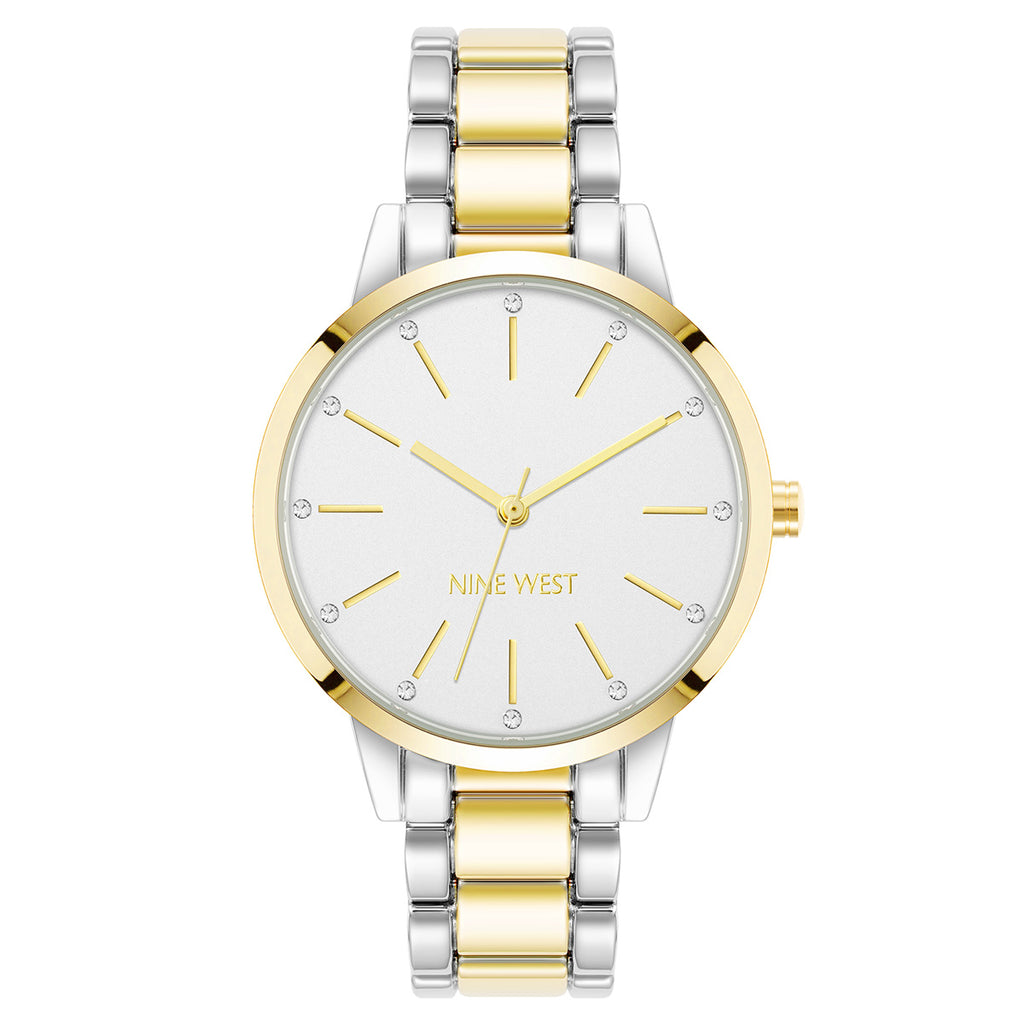 Reloj Análogo Mujer Nine West Bicolor NW/2099WTTT