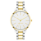 Reloj Análogo Mujer Nine West Bicolor NW/2099WTTT