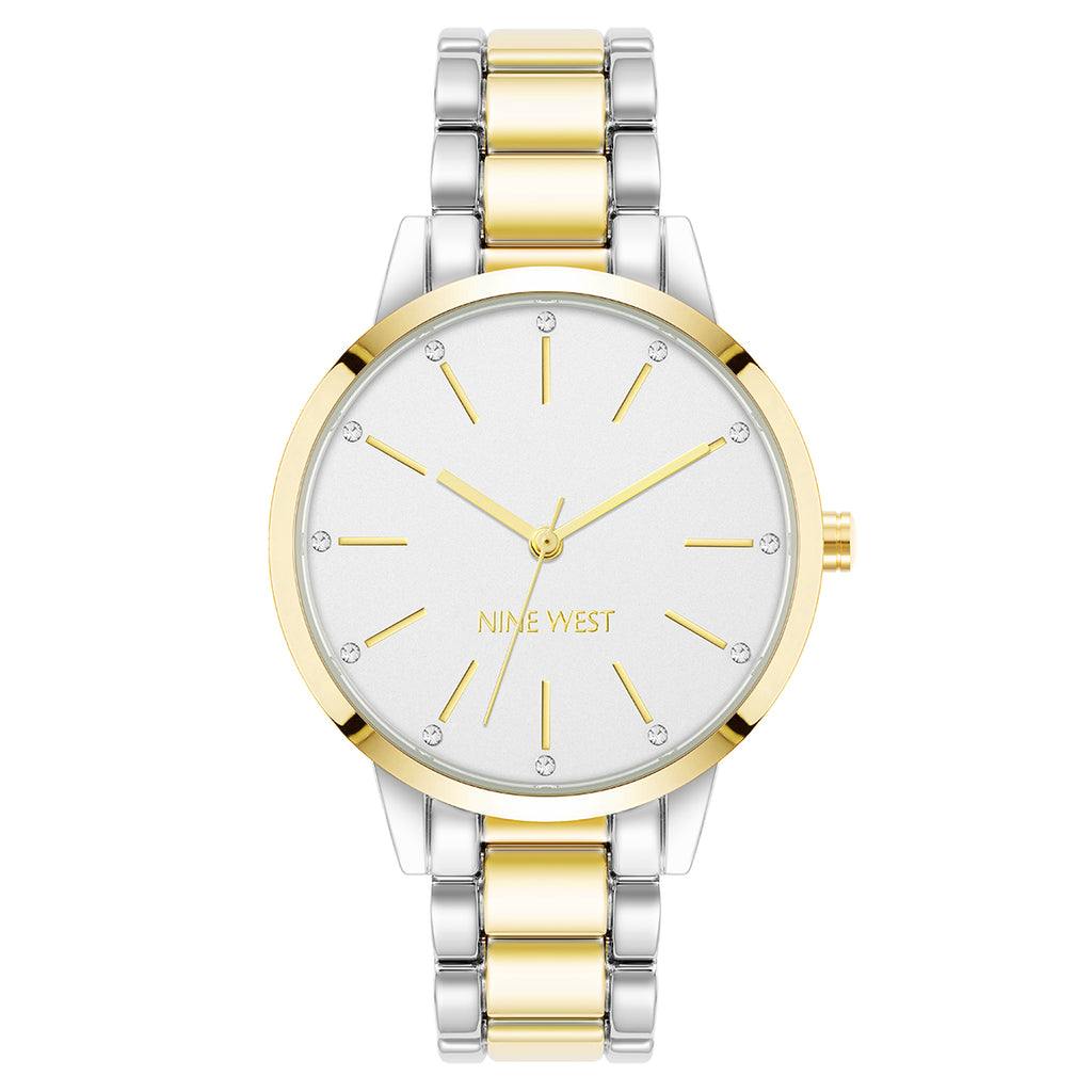 Reloj Análogo Mujer Nine West Bicolor NW/2099WTTT