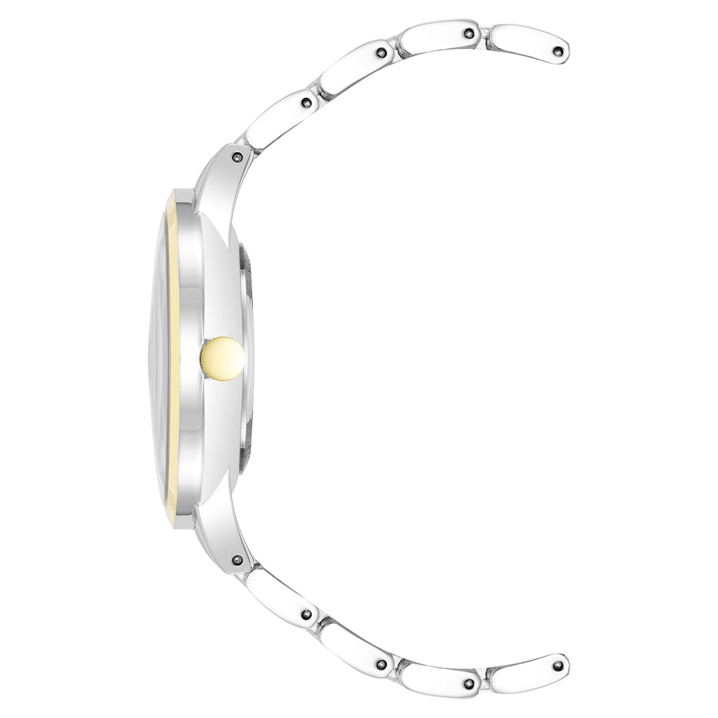Reloj Análogo Mujer Nine West Bicolor NW/2099WTTT