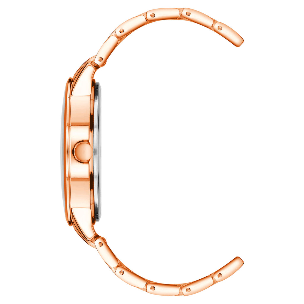 Reloj Análogo Mujer Nine West Oro Rosado NW/2596FLRG