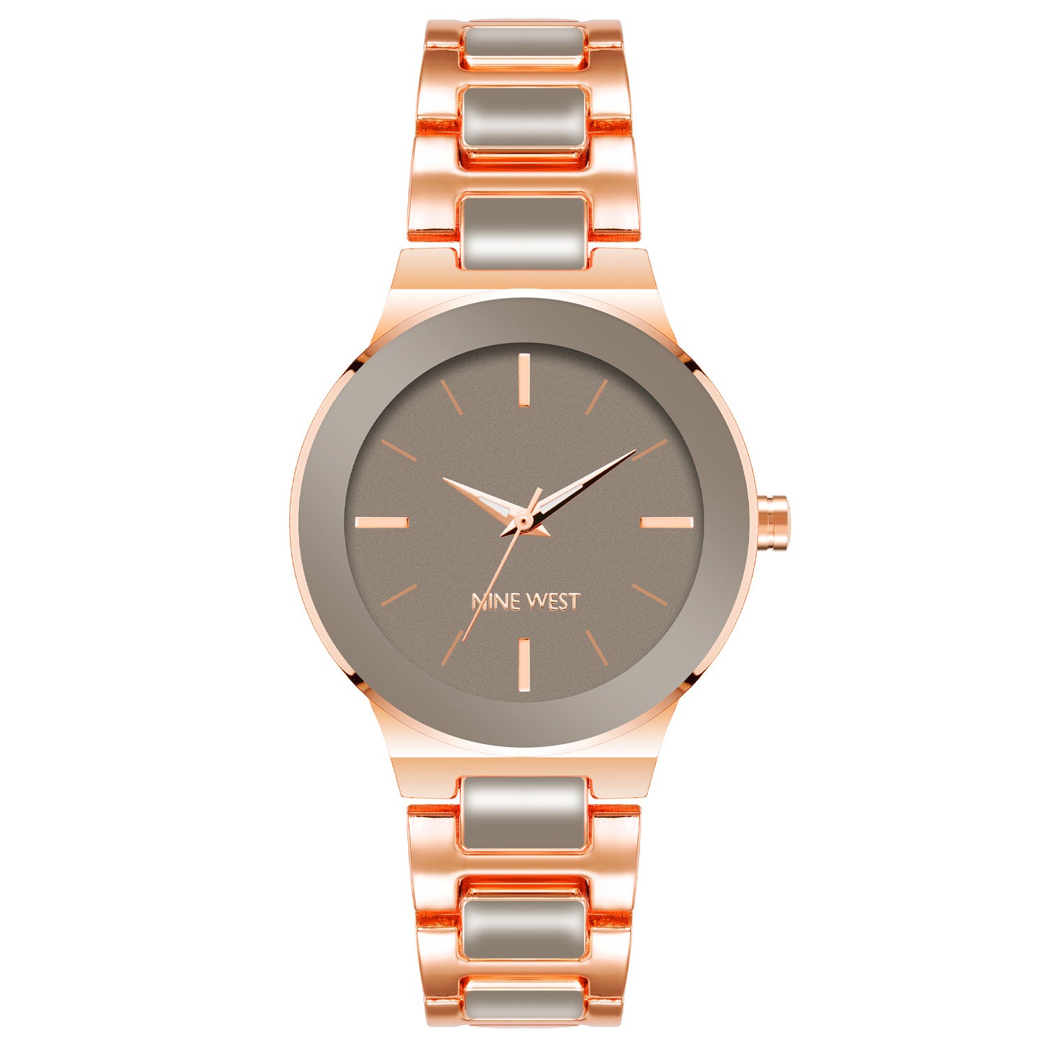 Reloj Análogo Mujer Nine West Bicolor NW/2908GYRG