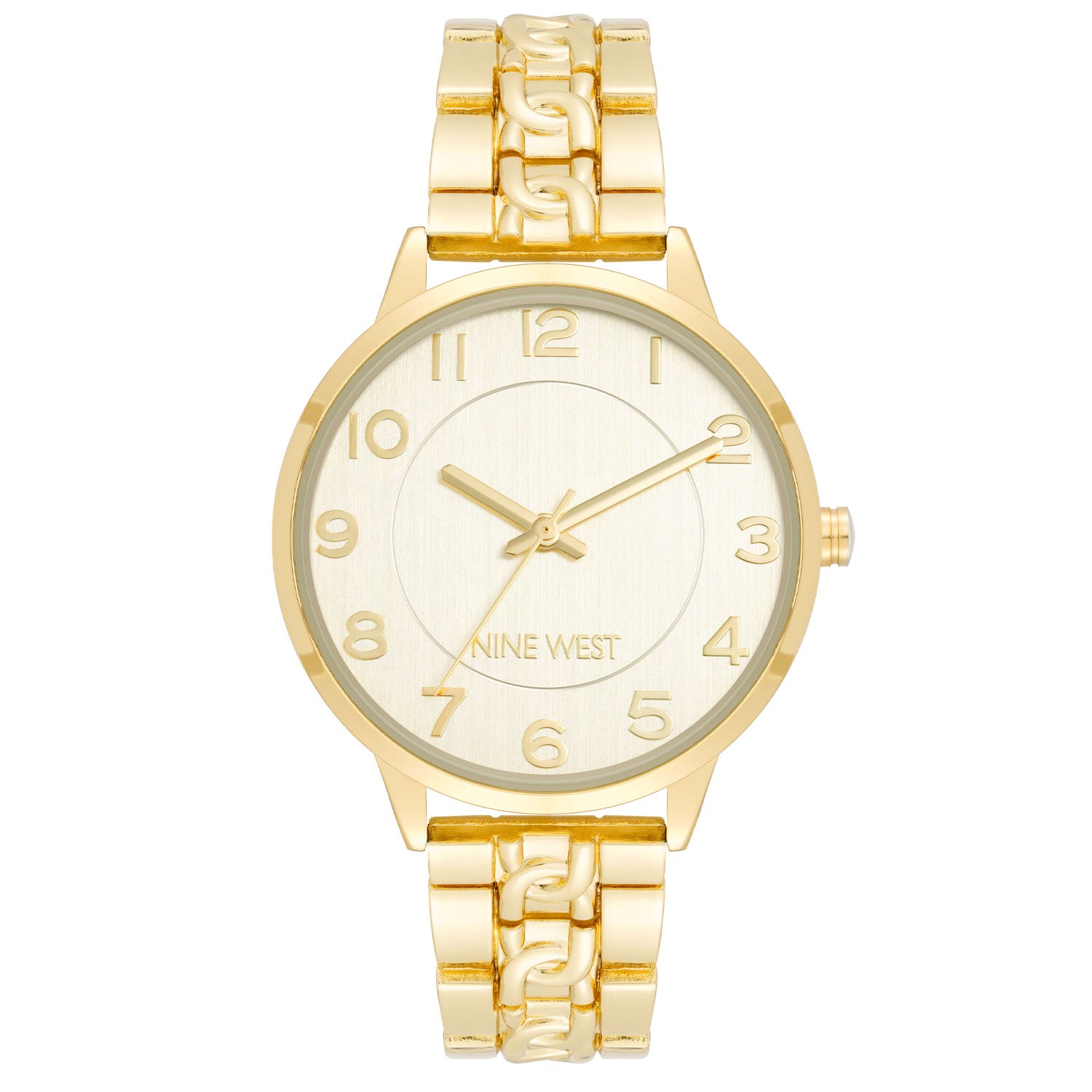 Reloj Análogo Mujer Nine West Dorado NW/2928CHGB