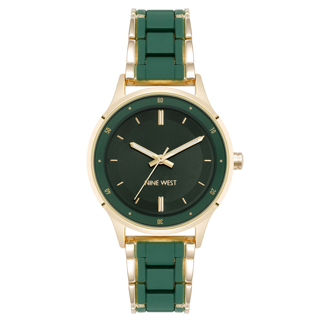 Reloj Análogo Mujer Nine West Verde NW/3094GNGB