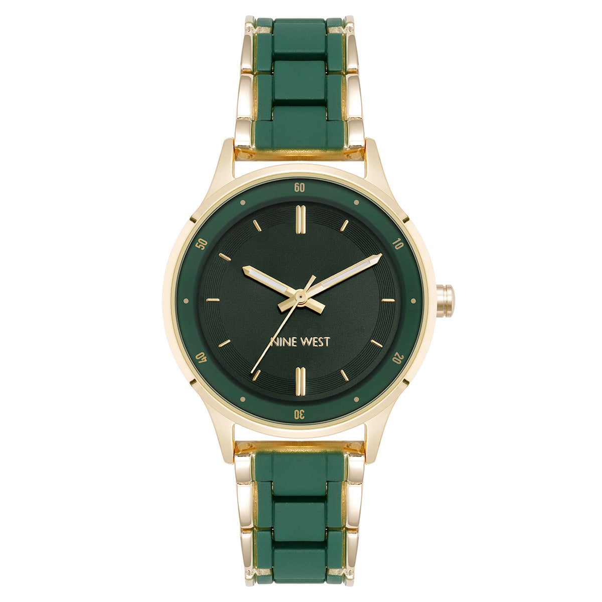 Reloj Análogo Mujer Nine West Verde NW/3094GNGB