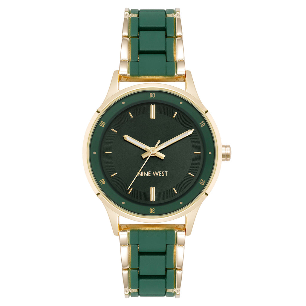 Reloj Análogo Mujer Nine West Verde NW/3094GNGB